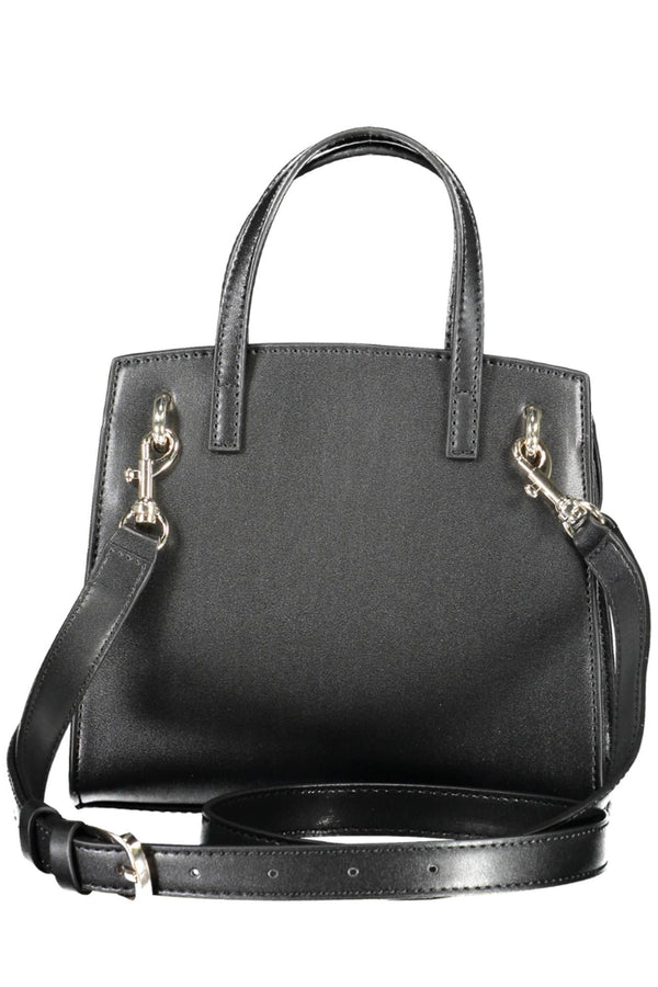 Guess Jeans Sleek Black Polyurethane Handbag