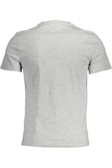 Guess Jeans Chic Gray Slim Fit Logo Tee for Men