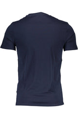 Guess Jeans Sleek Slim-Fit Logo Tee in Blue