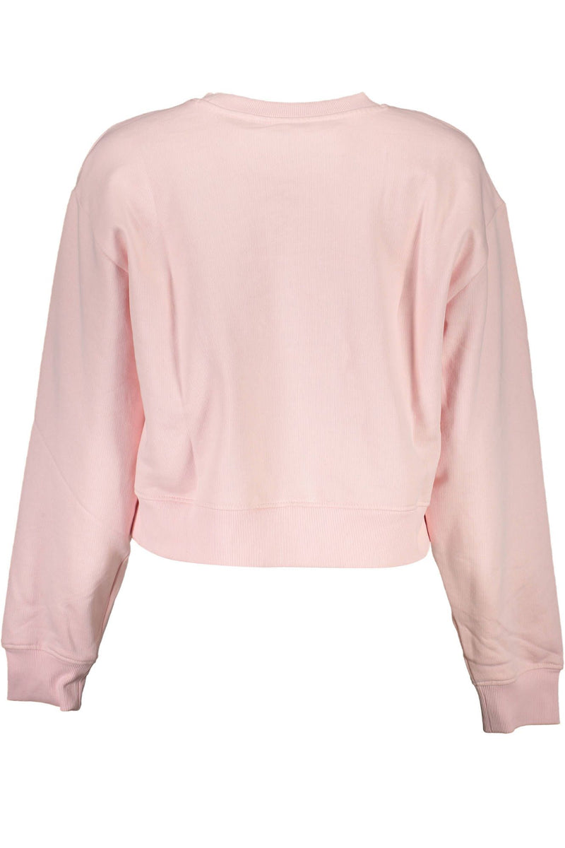 Guess Jeans Chic Pink Organic Cotton Sweatshirt