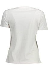 Guess Jeans Chic White Embroidered Logo Tee