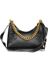 Guess Jeans Chic Black Chain Handle Shoulder Bag