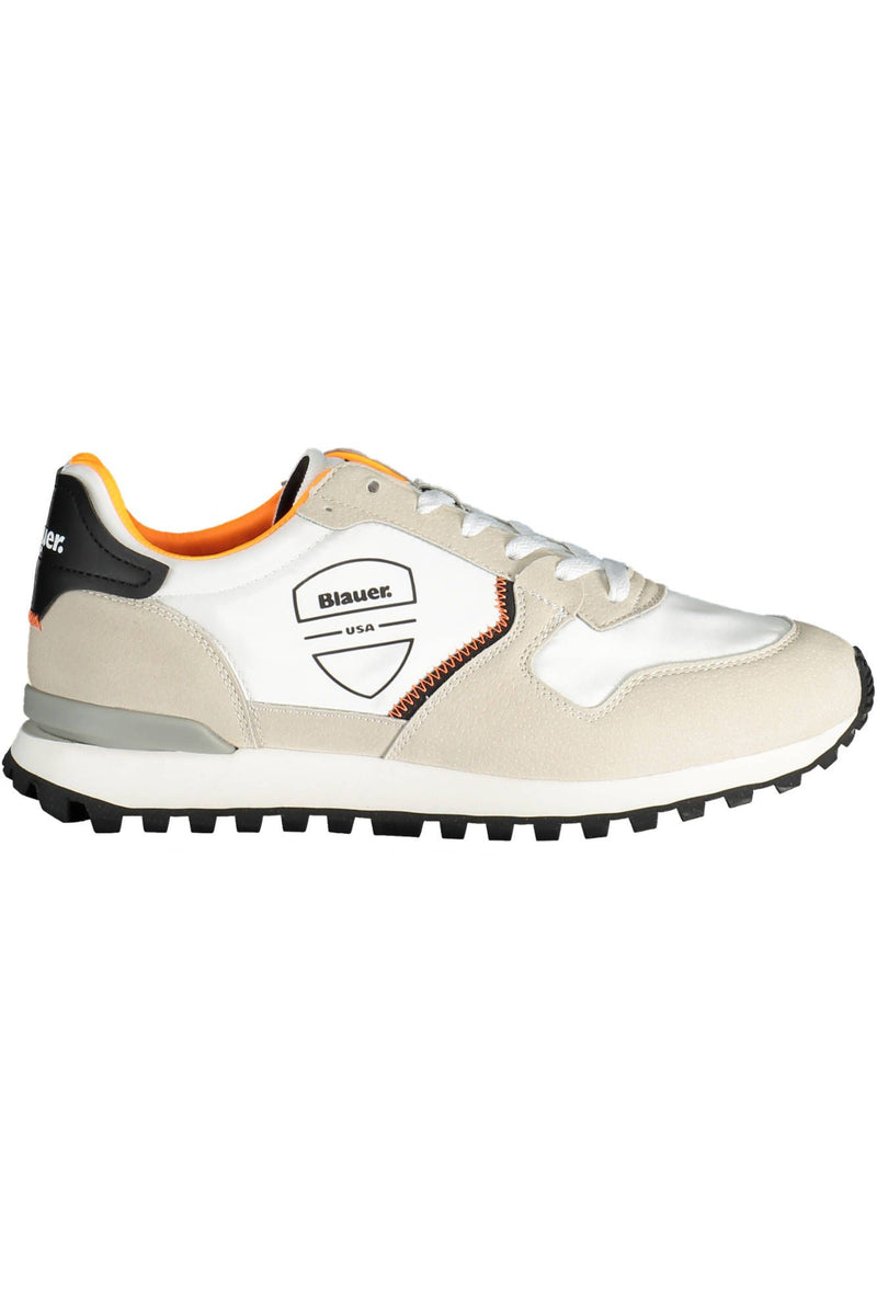 Blauer Sleek White Sneakers with Contrasting Accents