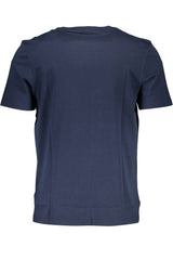 Timberland Organic Cotton Blue Tee with Signature Print