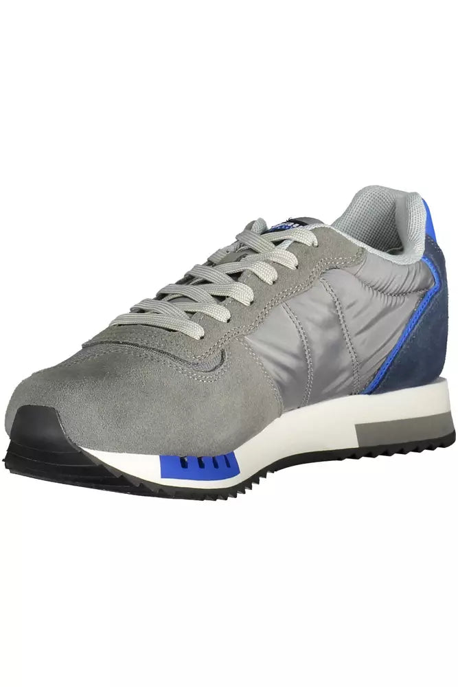 Blauer Elegant Gray Sports Sneakers with Contrasting Accents