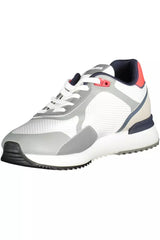 Blauer Elevated White Sports Sneakers with Contrasting Accents