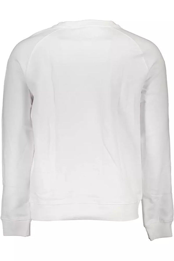 Guess Jeans Crisp White Organic Cotton Sweatshirt