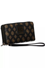 Guess Jeans Chic Brown Polyethylene Multi-Compartment Wallet