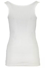 Guess Jeans Chic White Organic Cotton Tank Top