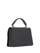 PINKO Elegant Black Calfskin Shoulder Handbag