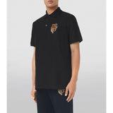 Burberry Elegant Black Cotton Polo Shirt