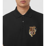 Burberry Elegant Black Cotton Polo Shirt