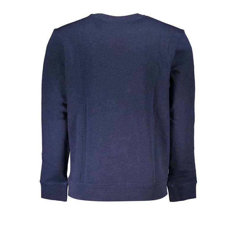 Hugo Boss Sleek Blue Organic Cotton Sweatshirt