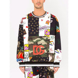 Dolce & Gabbana Iconic Print Cotton Sweatshirt