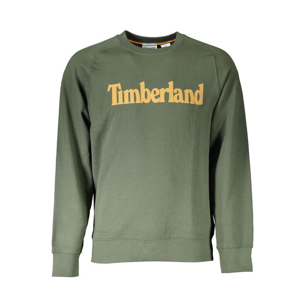 Timberland Green Round Neck Cotton Blend Sweater