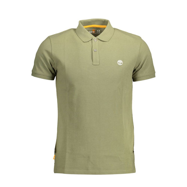 Timberland Slim Fit Embroidered Green Polo Shirt