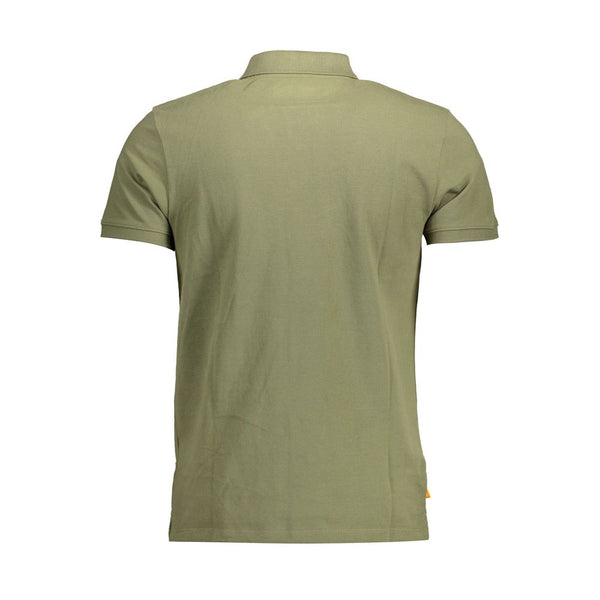 Timberland Slim Fit Embroidered Green Polo Shirt