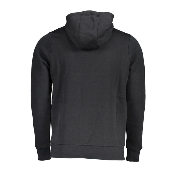 Norway 1963 Sleek Hooded Fleece Sweatshirt in Black