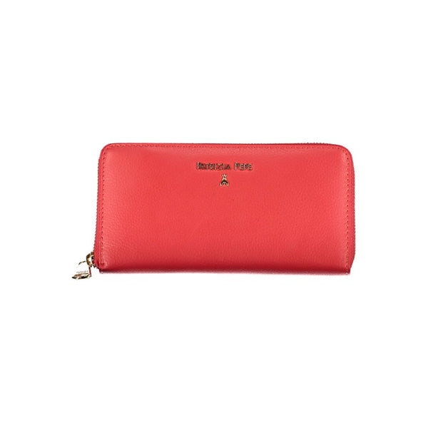 Patrizia Pepe Chic Pink Zip Wallet With Multiple Compartments