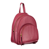 Coccinelle Chic Pink Leather Backpack with Logo Detail