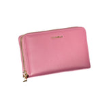 Coccinelle Elegant Pink Leather Wallet with Ample Space