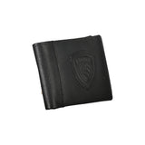 Blauer Elegant Black Leather Wallet with Contrast Details