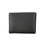 Blauer Elegant Black Leather Dual-Compartment Wallet