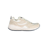 K-WAY Beige Lace-Up Sneakers with Contrast Details