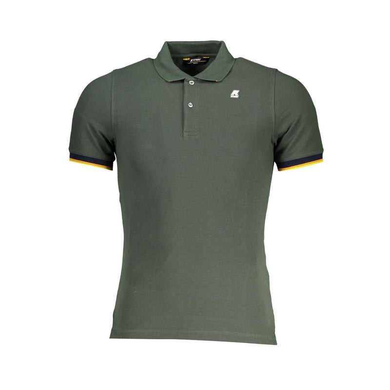 K-WAY Chic Green Contrast Detail Polo Shirt