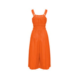 PINKO Chic Orange Cotton Sleeveless Tracksuit Dress