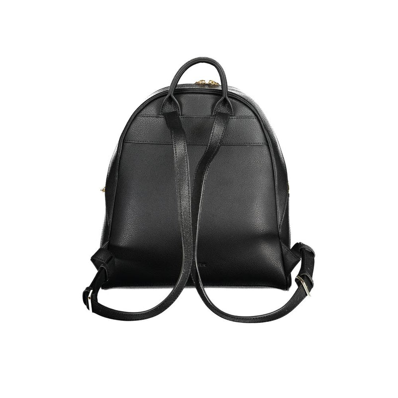 Patrizia Pepe Black Leather Backpack