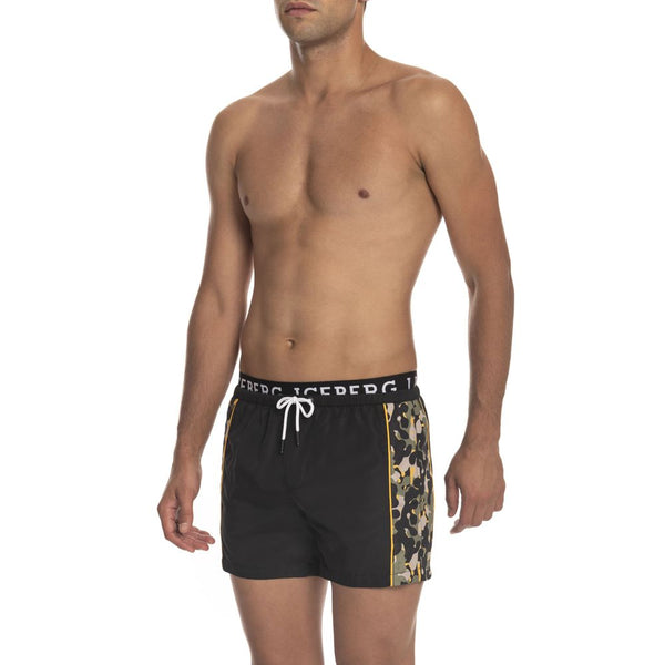 Iceberg Black Polyester Swimwear