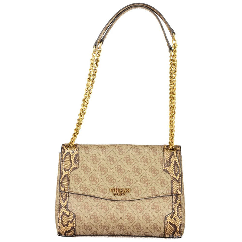 Guess Jeans Beige Polyethylene Handbag