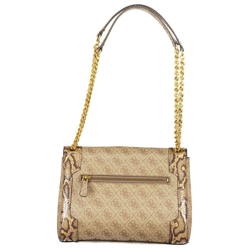 Guess Jeans Beige Polyethylene Handbag