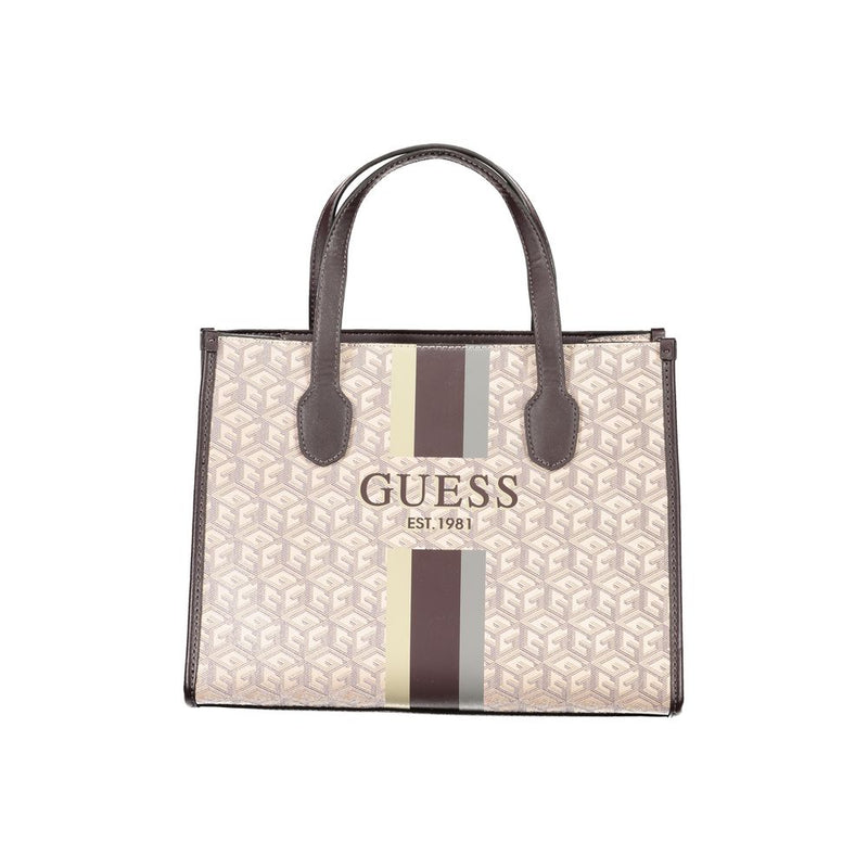 Guess Jeans Brown Polyethylene Handbag