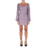 Mar De Margaritas Purple Viscose Dress