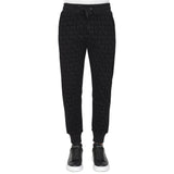 Dolce & Gabbana Velvet Logo Cotton Tracksuit Trousers