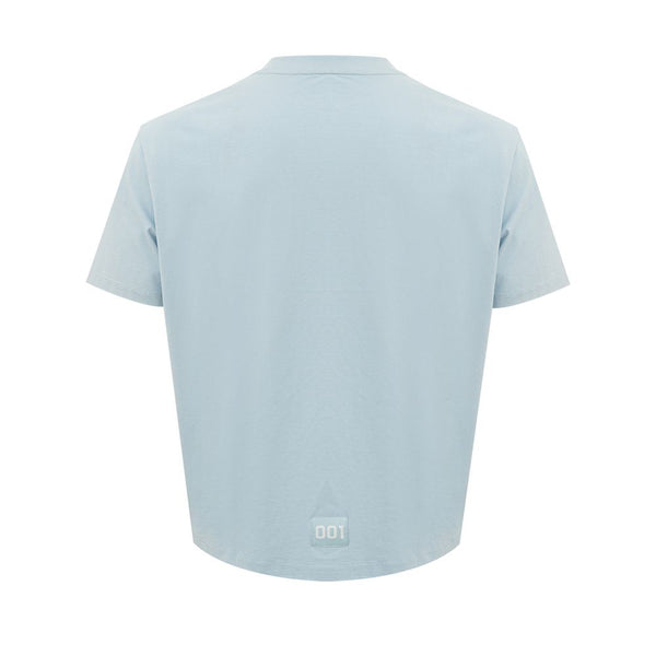 Armani Exchange Light Blue Cotton Tee for the Modern Man