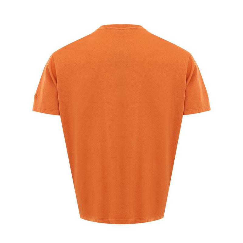 Paul & Shark Orange Cotton Signature Tee