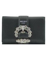 Jimmy Choo Black Leather Card Holder Wallet