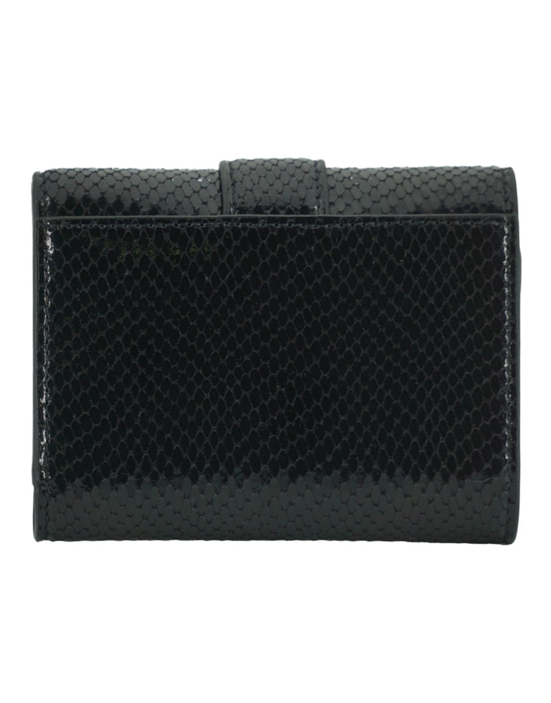 Jimmy Choo Black Leather Card Holder Wallet