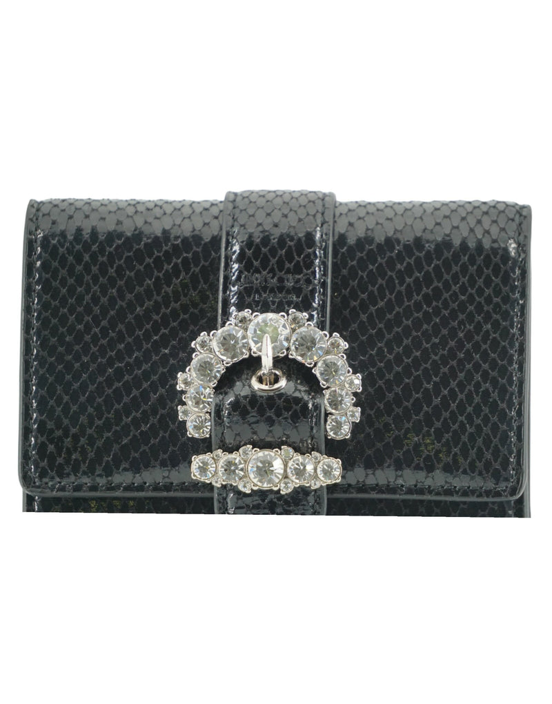 Jimmy Choo Black Leather Cheri Wallet