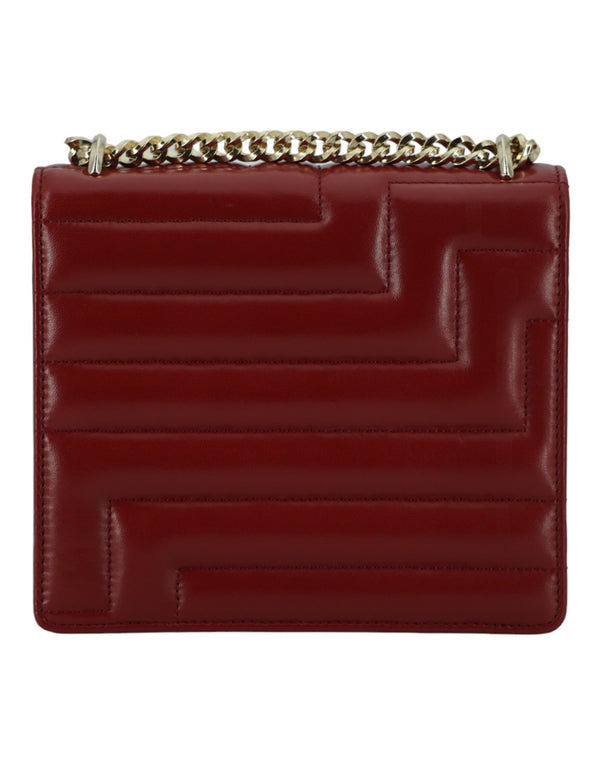 Jimmy Choo Dark Red Leather Shoulder Bag