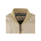 Dolce & Gabbana Beige Leather Di Lambskin Jacket