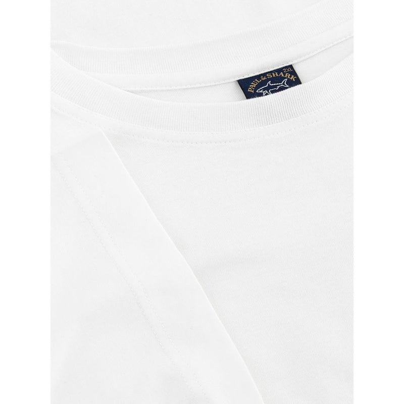 Paul & Shark Pristine White Cotton T-Shirt