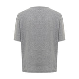 Dsquared² Chic Gray Cotton Tee for the Modern Woman