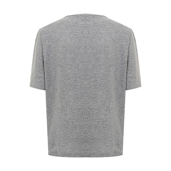 Dsquared² Chic Gray Cotton Tee for the Modern Woman