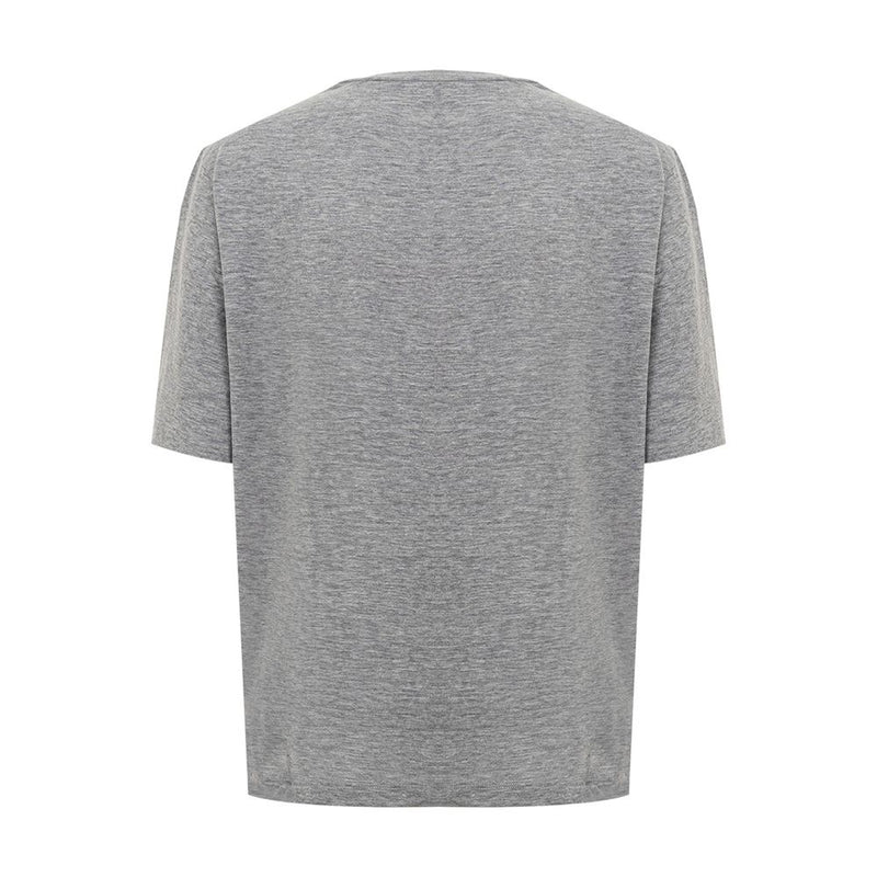 Dsquared² Chic Gray Cotton Tee for the Modern Woman