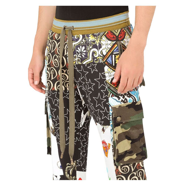 Dolce & Gabbana Multicolor Cotton Jeans & Pant