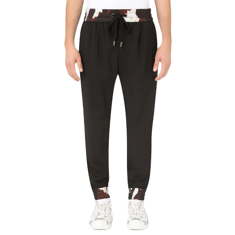 Dolce & Gabbana Black Wool Jeans & Pant